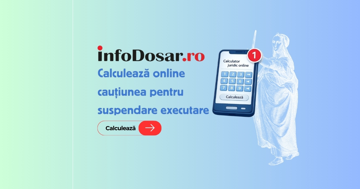Calculator cauțiune suspendare executare InfoDosar