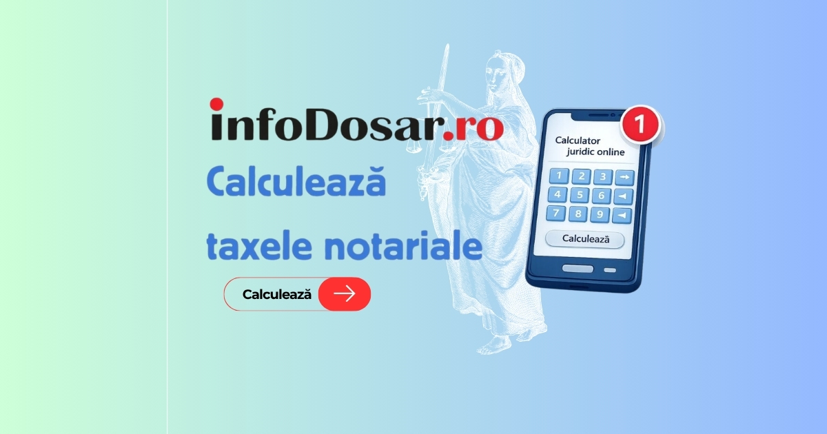 Calculator taxe notariale InfoDosar